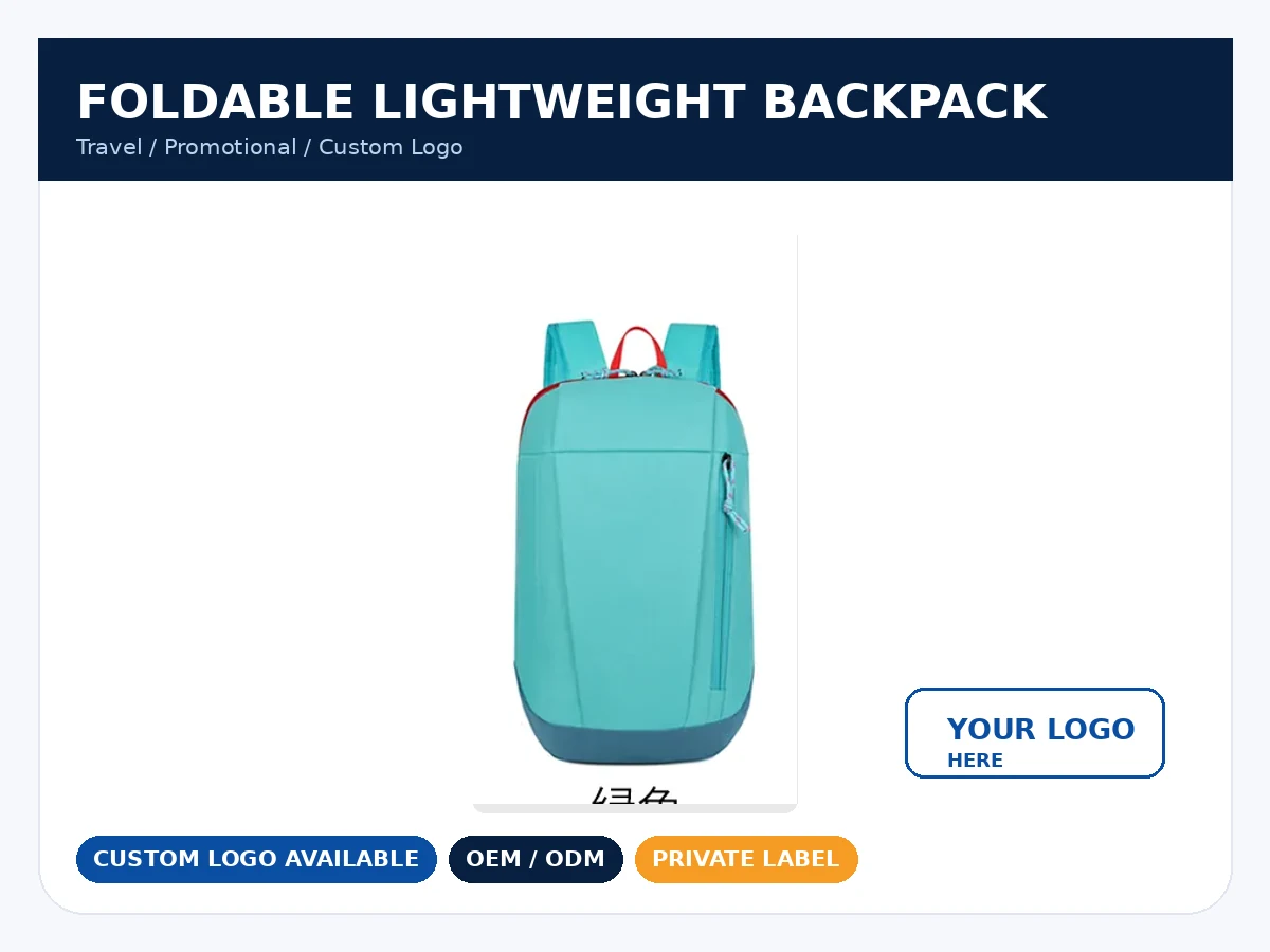 Foldable Lightweight Backpack custom logo OEM ODM catalog page