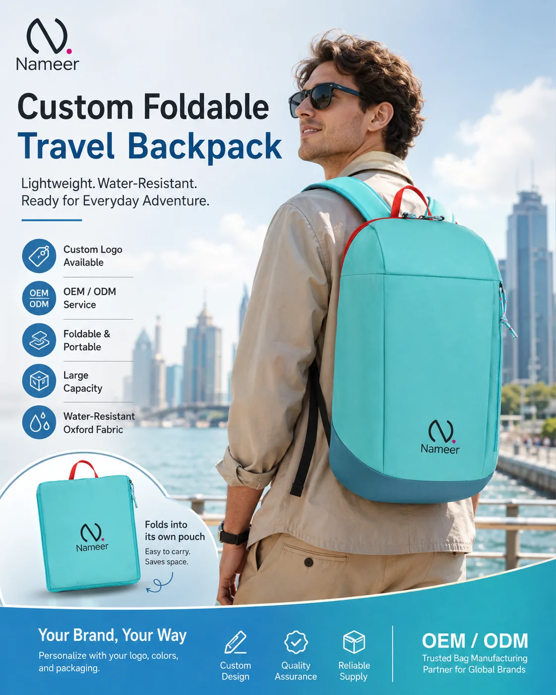 Foldable Lightweight Backpack product detail image 1