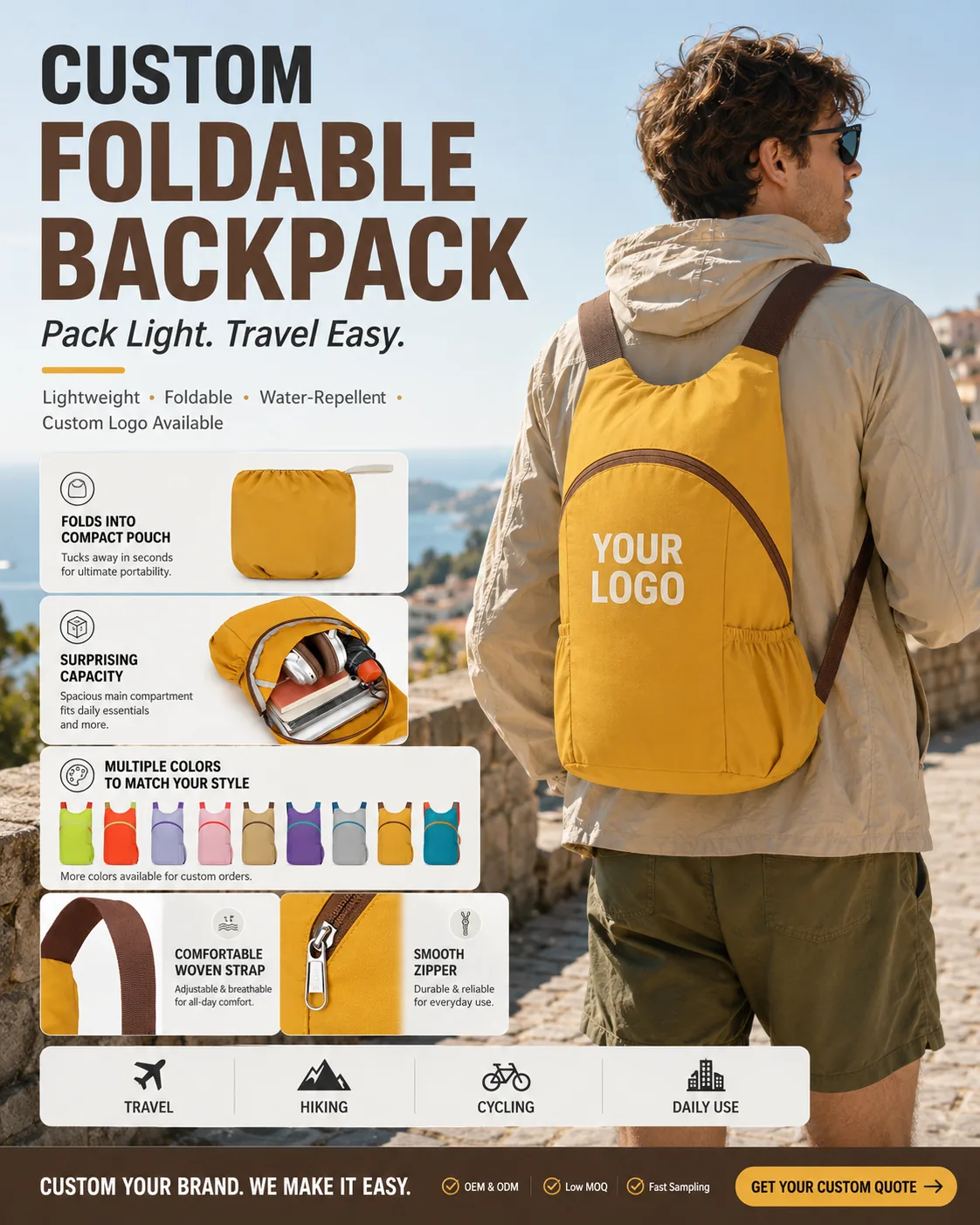 Foldable Lightweight Backpack product detail image 3