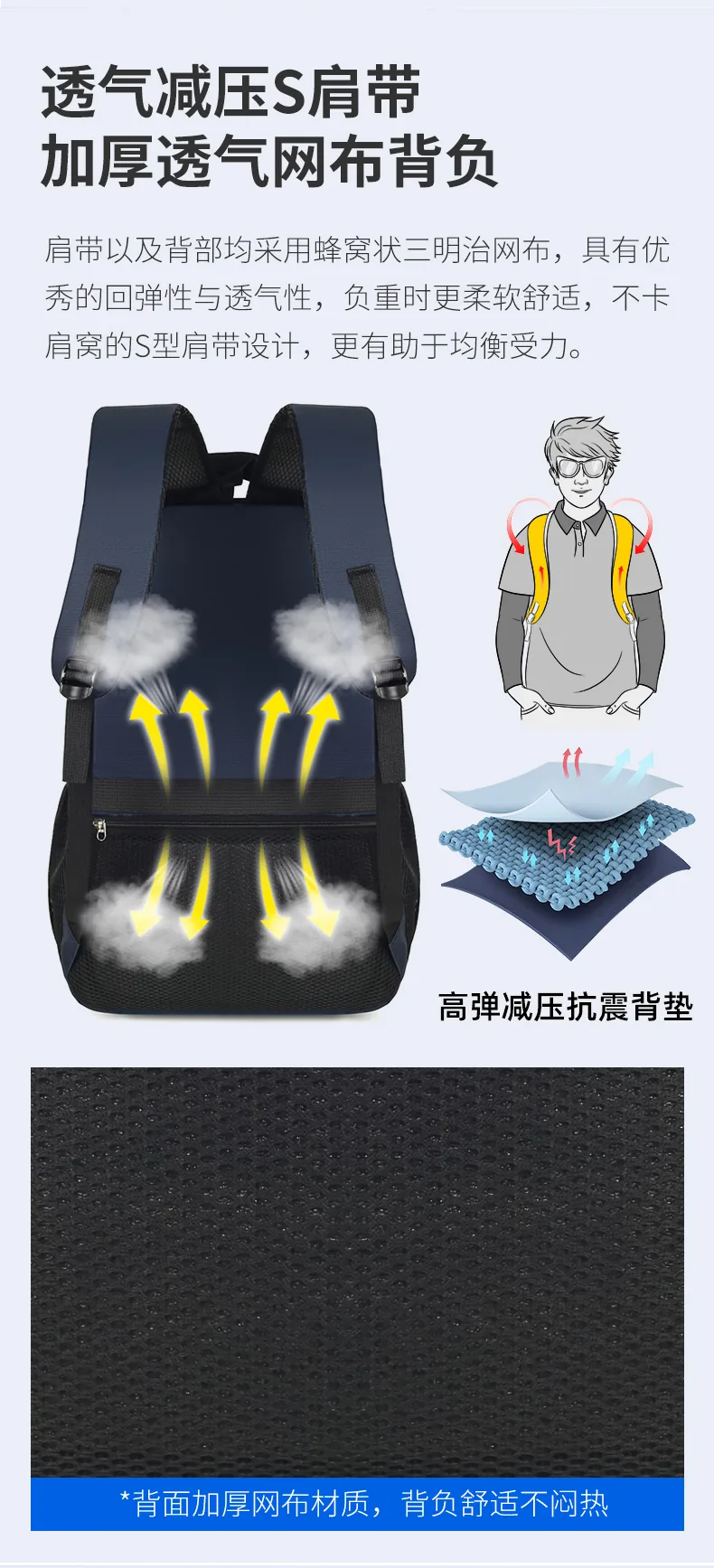 Custom Laptop Backpack product detail image 5