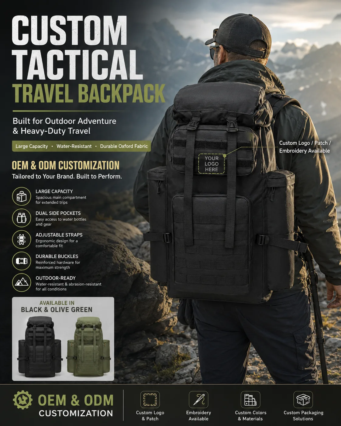 Tactical bag custom patch
